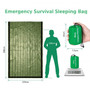 Waterproof Lightweight Thermal Emergency Sleeping Bag for Camping, Hiking, Outdoor Activities