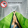 Fabric Hanging 1-2 Person Outdoor Camping Hammock with Mosquito Net