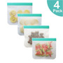 12Pcs/Set Leak-proof & Reusable PEVA Silicone Food Storage Bag