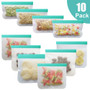 12Pcs/Set Leak-proof & Reusable PEVA Silicone Food Storage Bag