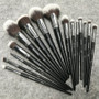 15pcs High Quality Black Natural Synthetic Hair Make Up Brush Tools Kit