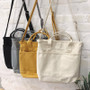 New Design Cotton Fabric Reusable Women Canvas Eco Cloth Shopping Bags