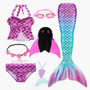 Swimmable Mermaid Tails With Monofin Swimsuit for Girls