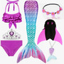Swimmable Mermaid Tails With Monofin Swimsuit for Girls