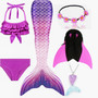 Swimmable Mermaid Tails With Monofin Swimsuit for Girls