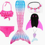 Swimmable Mermaid Tails With Monofin Swimsuit for Girls