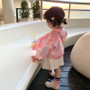 Embroidery Tie Dye Outwear Spring Autumn Denim Jackets for Kids