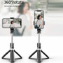 100cm Adjustable Wireless Bluetooth Selfie Stick Foldable Mini Tripod Phone Self Stick With Bluetooth Remote Control