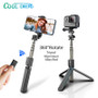 High Quality Extendable Foldable Wireless Bluetooth Selfie Stick Tripod With Remote Palo Selfie Monopod For iPhone