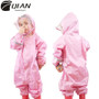 Fashionable Waterproof Jumpsuit Hooded Raincoat For Kids