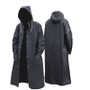 New Black Fashion Adult Waterproof Long Hooded Raincoat For Men/Women