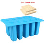 Silicone Ice Popsicle Mold Ice Cream Maker with 100PCS Sticks