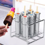 3/6/10pcs 304 Stainless Steel Ice Cream Mold Popsicle Maker Mold with Rack Holder