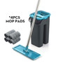 Hand Free Wringing Floor Cleaning Microfiber Mop with Bucket