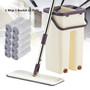 Wet or Dry Usage Magic Automatic Self Cleaning Hand-Free Wringing Floor Cleaning Mop and Bucket