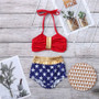 Top Selling 2pcs Backless Swimsuit Bikini for Baby Girl