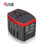 International Universal Travel USB Power Adapter All-in-one with Type C 3 USB