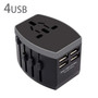 International Universal Travel USB Power Adapter All-in-one with Type C 3 USB