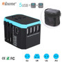 Universal 5 USB Travel Power Adapter Charger Wall Electric Plugs Sockets Converter for Mobile Phones