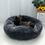 Top Selling Warm Soft Long Plush Round Shape Best Pet Dog Sleeping Bed