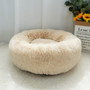 Top Selling Warm Soft Long Plush Round Shape Best Pet Dog Sleeping Bed