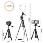 Designer Selfie LED Ring Lamp With Tripod Stand for Selfie Phone Video Photography