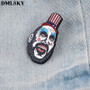 Clown Horror Brooch Cartoon Enamel Pins For Women Men