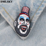 Clown Horror Brooch Cartoon Enamel Pins For Women Men