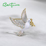 Pigeon Bird Animal Jewelry Handmade Enamel Pin for Women