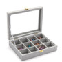 Jewelry Box Display Tray Inserts 12 Grids Jewelry Storage Case Tray