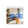 LED Mirror Alarm Clock Digital Snooze Table Clock for Home Decor