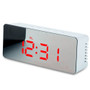 LED Digital Mirror Display Rectangle Desk Alarm Clock