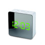 LED Digital Mirror Display Rectangle Desk Alarm Clock