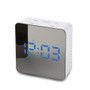 LED Digital Mirror Display Rectangle Desk Alarm Clock