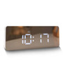 LED Digital Mirror Display Rectangle Desk Alarm Clock