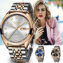 Top Brand New Rose Gold Quartz Ladies Wrist Watch