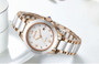 Fashionable Rose Gold Waterproof Quartz Watches For Women