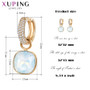 Beautiful Exquisite Crystals from Swarovski Gold Color Plated Earrings for Women