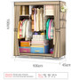 Multi-purpose Non-woven Folding Dustproof and Waterproof Cloth Wardrobe Storage Cabinet Furniture