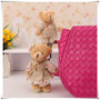 12pcs 6 Pair 11cm Small Teddy Bear Key Chain Doll for Valentine's Day