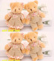 12pcs 6 Pair 11cm Small Teddy Bear Key Chain Doll for Valentine's Day