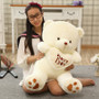 Large Stuffed Plush 1pc I Love You Holding LOVE Heart Soft Teddy Bear