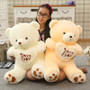 Large Stuffed Plush 1pc I Love You Holding LOVE Heart Soft Teddy Bear