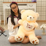 Large Stuffed Plush 1pc I Love You Holding LOVE Heart Soft Teddy Bear