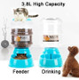 Water Dispenser Automatic Feeders Plastic Bowl for Cats and Dogs