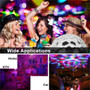 Mini RGB 3W Crystal Magic Ball LED Stage Lamp with IR Remote Controller for Party