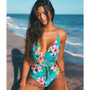 New Sexy One Piece Printed Backless Swimsuit