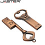 Designer Copper Love Heart Key Shaped 4GB/16GB/32G/64GB USB Flash Drive/Pen Drive