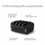 New 5 Port USB Charging Station Dock with Holder for iPhone Pad PC Kindle Tablet