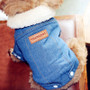 STYLISH and LUXURY Winter Denim Coat for Pet Dogs